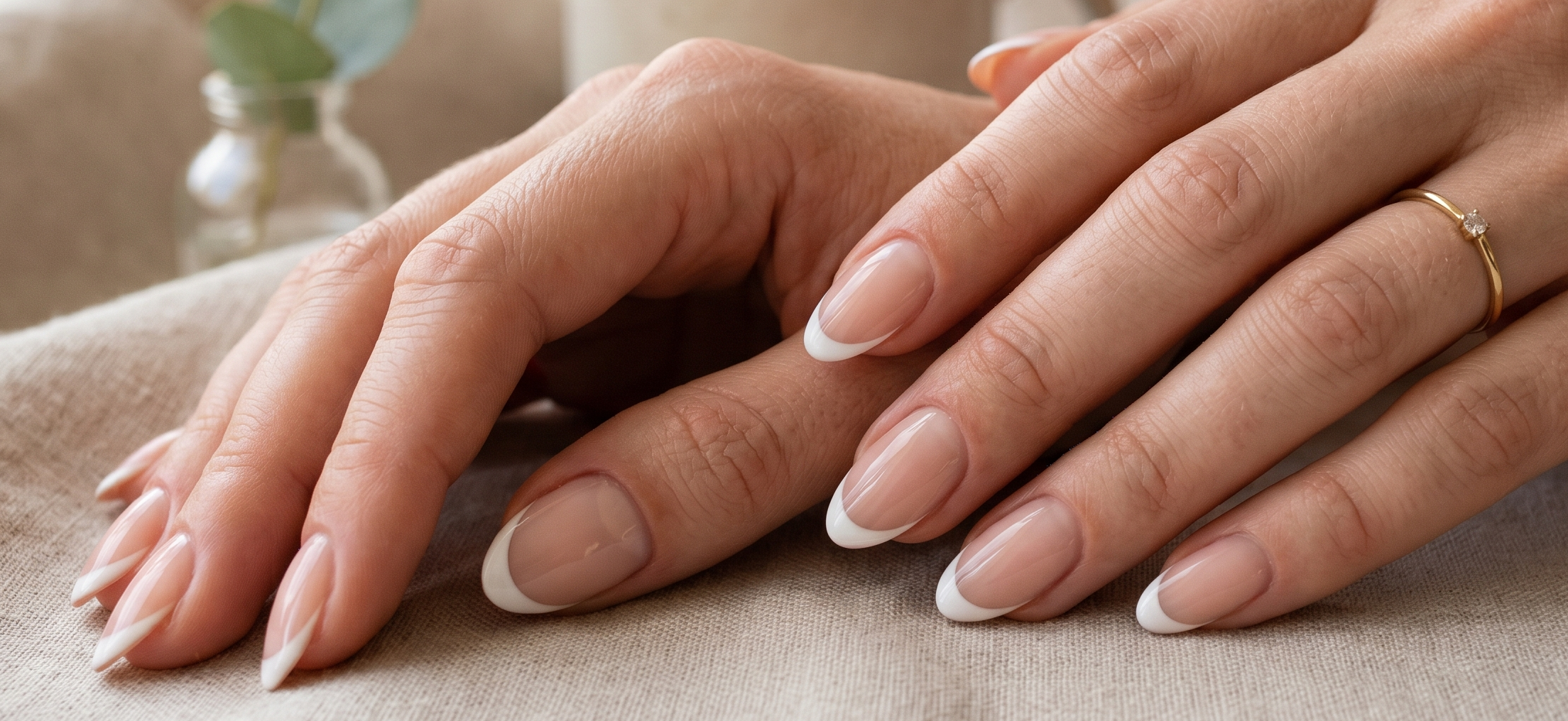 Klassische French Nails